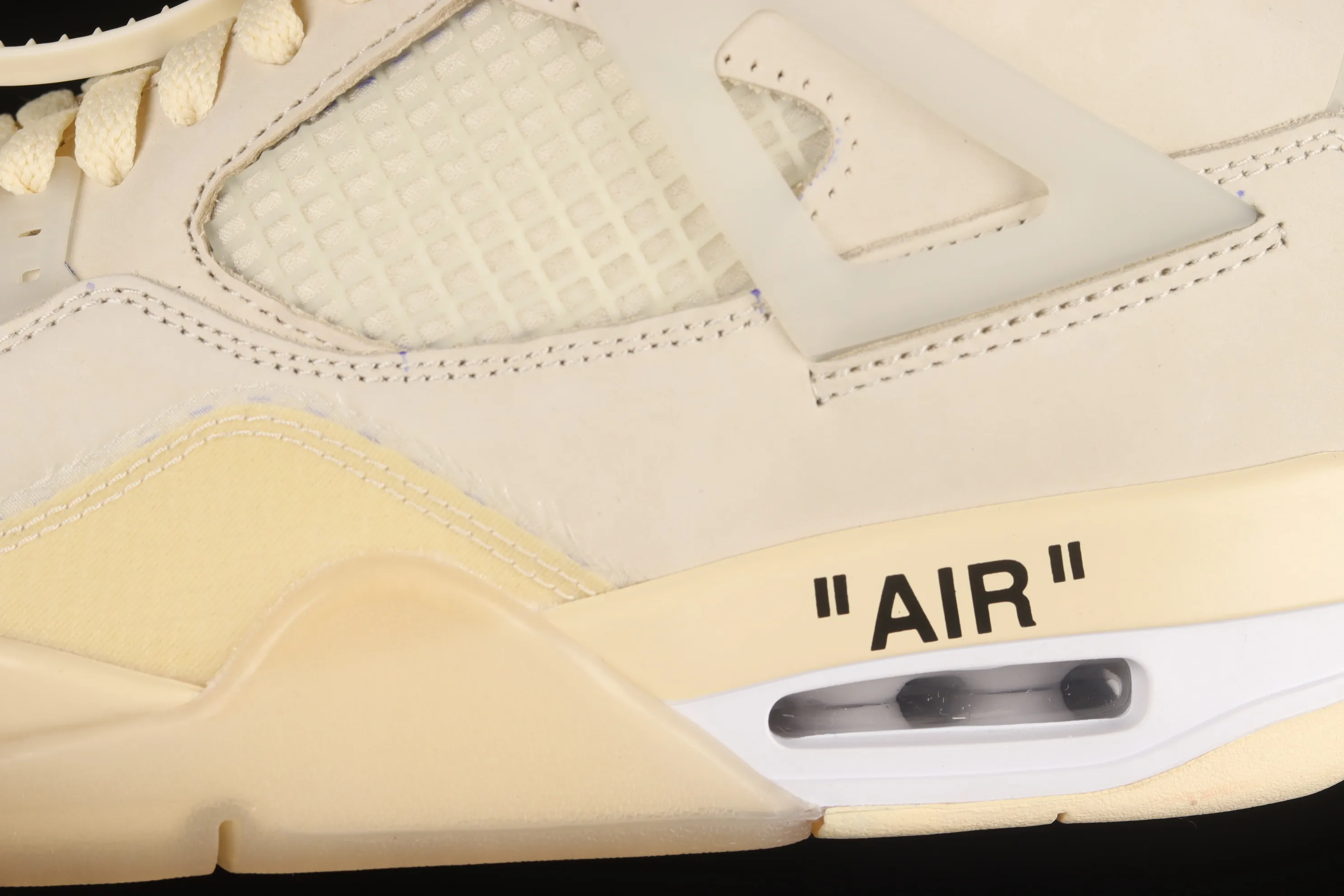 All categories Air Jordan Jordan series basketball shoes Air Jordan 4 foreign trade version OF x Air Jordan 4 Retro "Cream/Sail" AJ4 Joe 4 retro casual sports culture basketball shoes CV9388-100